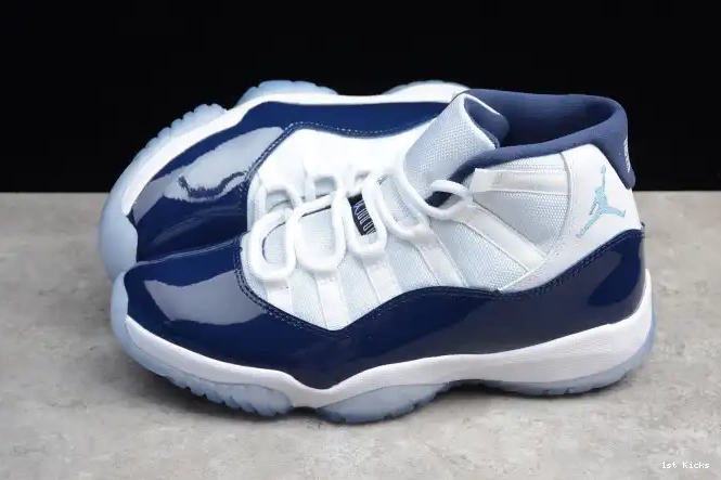 1st Kicks Shoes 378037-123 Air 11 Jordan Retro Navy Midnight 0512